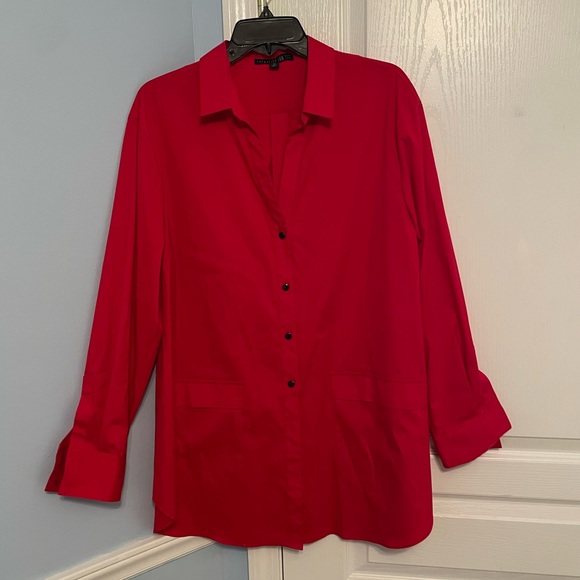 Lafayette 148 New York Michelle Long Sleeve Top - Picture 2 of 14